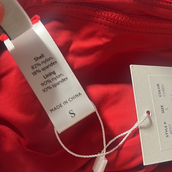 NWT Andie Swim The Banded Cheeky Flat Bottom Bikini Cherry Red Size Small S NEW - Picture 10 of 11